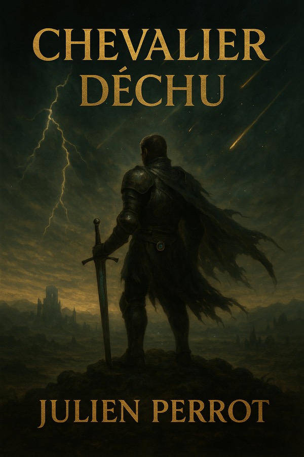 Couverture — Chevalier Déchu, recueil poétique de Julien Perrot